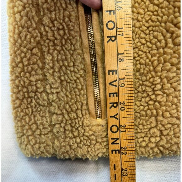 J. Crew Womens Sherpa Fleece Vest XXS Tan Cozy Outerwear - Picture 6 of 10